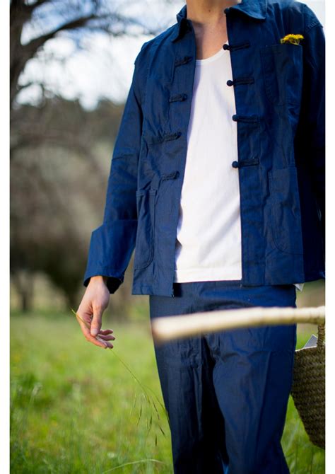 vetements homme bleuets de chine